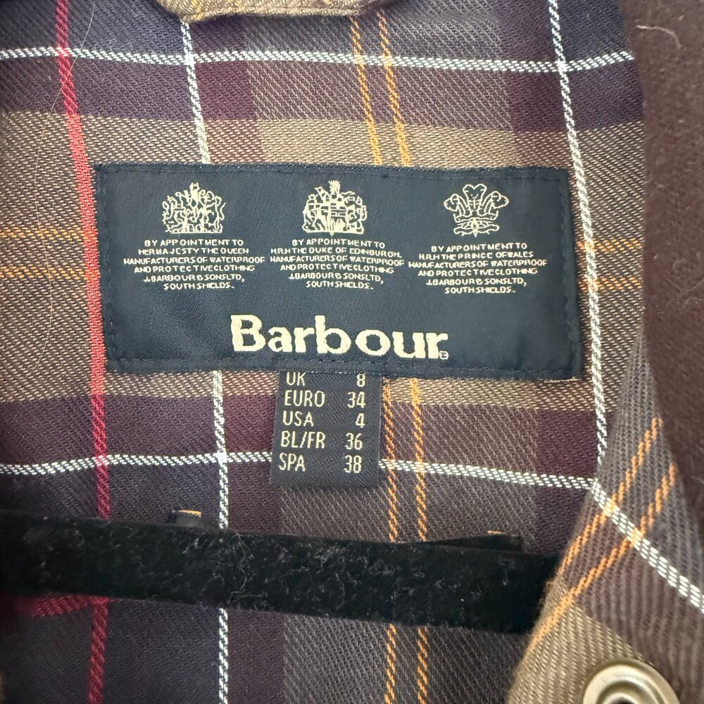 Barbour Waxed Quilted Jacket - Picture 3 of 9